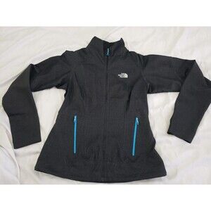 The North Face Summit Series Womans Small Black Blue Full Zip Base Jacket